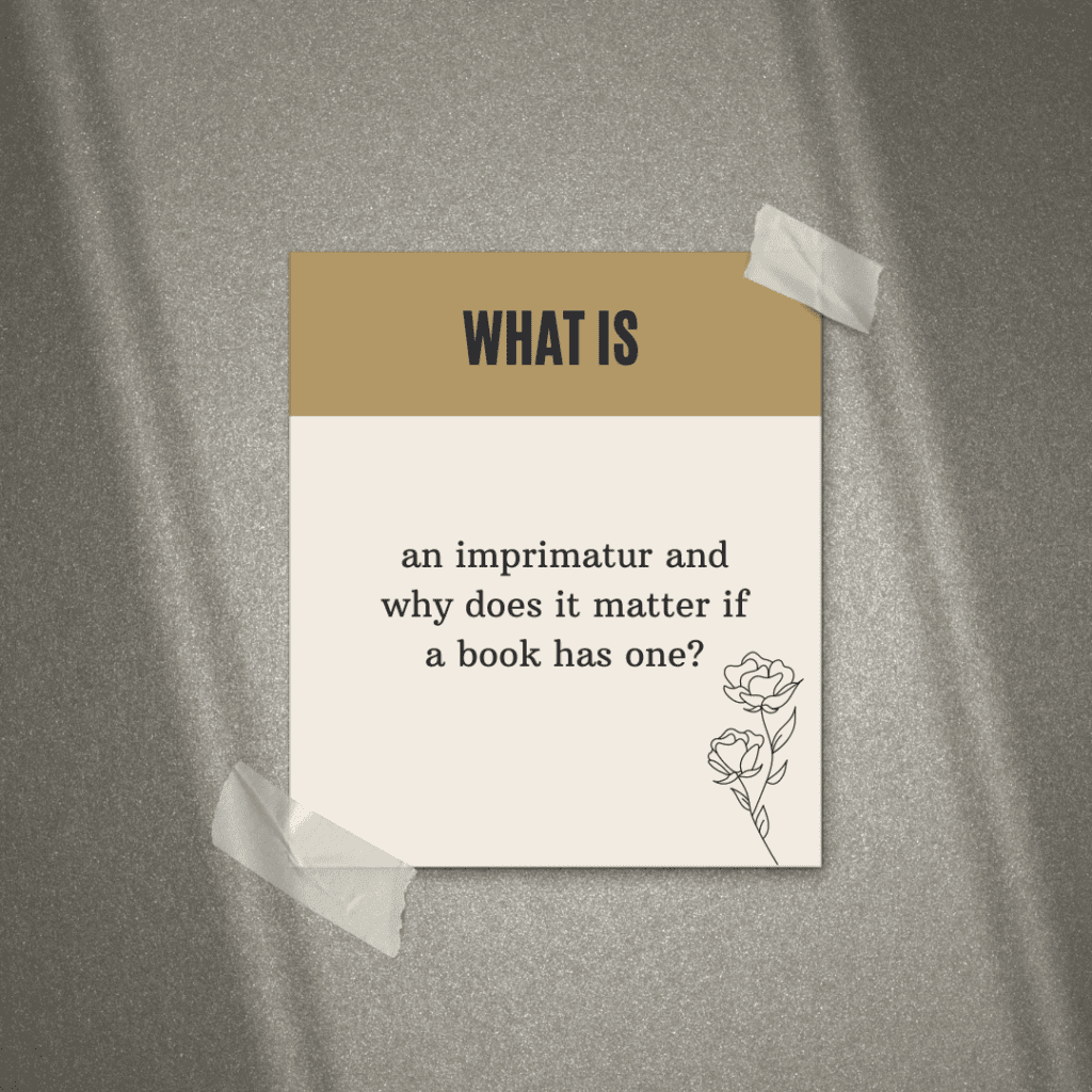 what is an imprimatur?