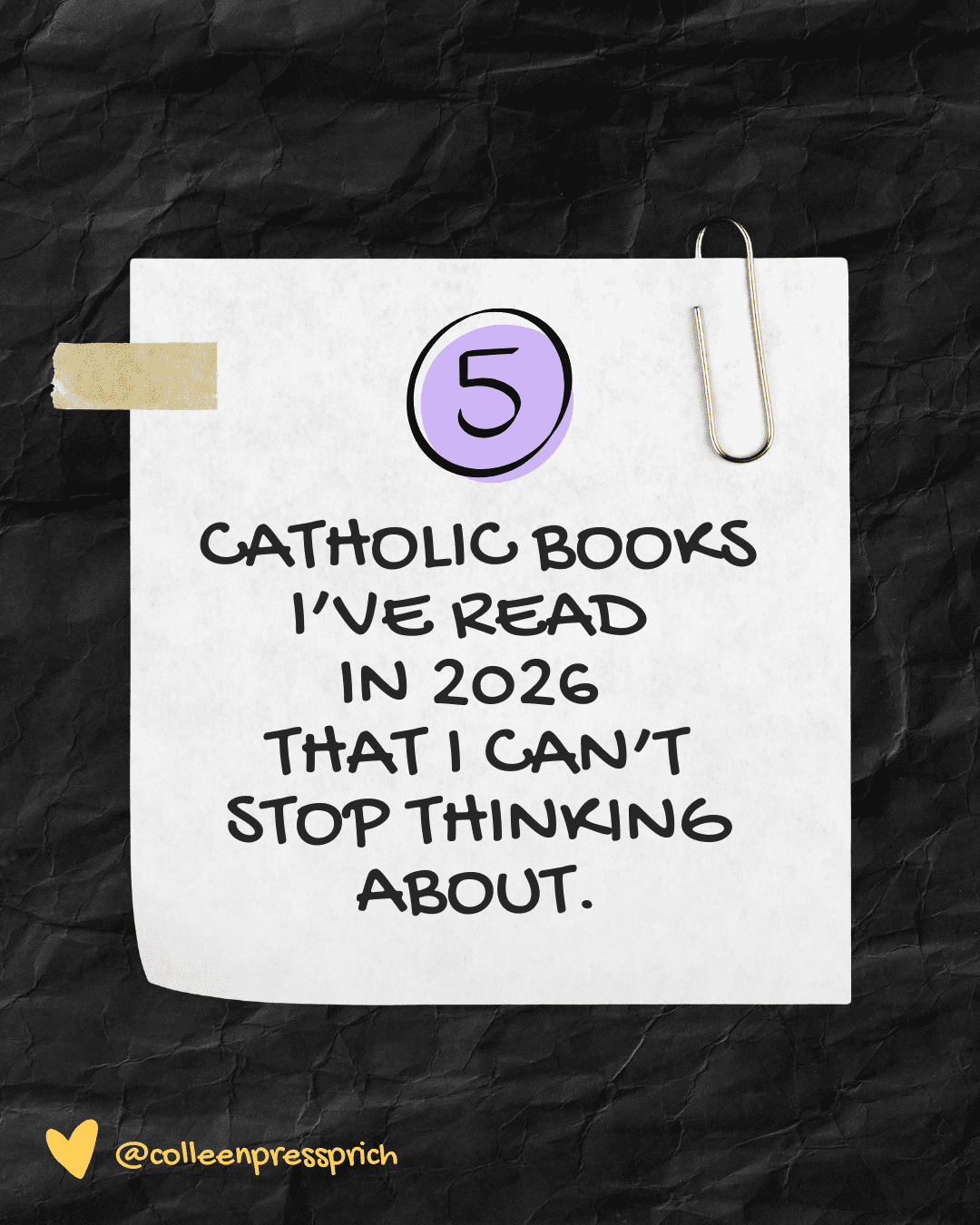 Catholic books blog post
